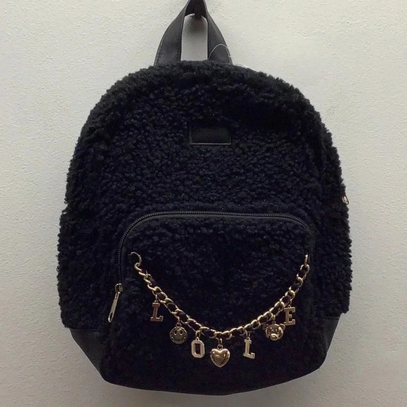 Icing Black with Gold Charms Mini Backpack & Wallet. New with Tags - Picture 2 of 8